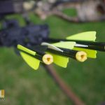 shooting deer with bow and arrow