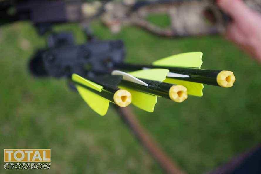 shooting deer with bow and arrow